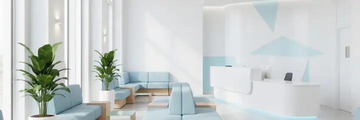 Modern medical clinic interior