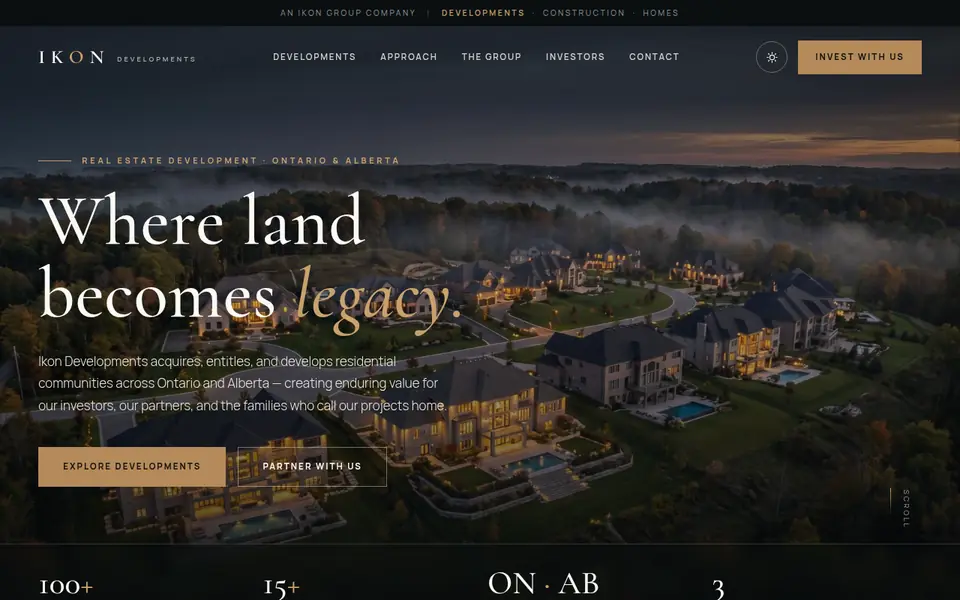 Screenshot of Ikon Developments